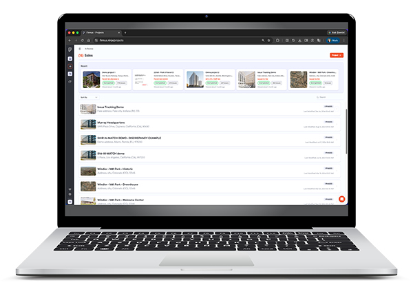 Firmus Projects Dashboard